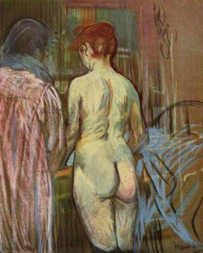 Two Girls by Henri de Toulouse Lautrec